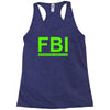 mens fbi print casual slim Racerback Tank