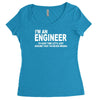 i'm an engineer i'm never wrong Women's Triblend Scoop T-shirt
