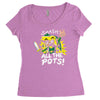 smash all the pots clearance Women's Triblend Scoop T-shirt