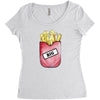 Big Fries Women's Triblend Scoop T-shirt
