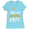 kings are born in 1977 Ladies Fitted T-Shirt