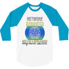 network engineer just like a re   men's 3/4 Sleeve Shirt