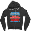 push me around granny Zipper Hoodie