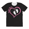 Baby Girl with Heart Any Name Customized All Over Women's T-shirt