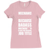 badass mechanic Ladies Fitted T-Shirt