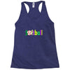 softball neon rhinestud Racerback Tank