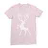 christmas deer Ladies Fitted T-Shirt
