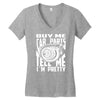 buy me car parts and tell me i'm pretty mechanic turbo nfs fan Women's V-Neck T-Shirt
