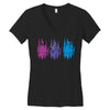 Colorful Cats Women's V-Neck T-Shirt