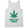Support Liver Cancer Awareness With A Emerald Cannabis Leaf Tank Top