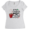 it's a christmas movies and hot chocolate kind of day Women's Triblend Scoop T-shirt