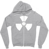 biohazard logo die cut vinyl Zipper Hoodie