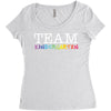 Team Kindergarten Women's Triblend Scoop T-shirt