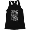 choose your weapon gamers Racerback Tank