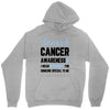 stomach cancer awaneress i wear periwinkle for someone special to me Unisex Hoodie