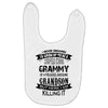 Super Cool Grammy Of A Freaking Awesome Grandson Baby Bibs