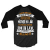 Super Cool Mother In Law Of A Freaking Awesome Son In Law 3/4 Sleeve Shirt