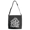 together we make a family 2 Adjustable Strap Totes