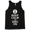 keep calm and disc golf on target frisbee basket Tank Top