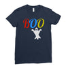 boo halloween Ladies Fitted T-Shirt