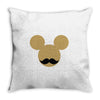 mickey mouse moustache Throw Pillow