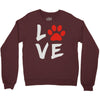 love dog paw Crewneck Sweatshirt