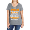 all men are created equal but only the best are born in october Ladies Curvy T-Shirt