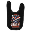 never surrender Baby Bibs