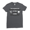 I Love Someone with Brain Tumor to The Moon and Back to Infinity and B Ladies Fitted T-Shirt