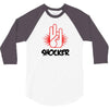 offensive t shirt shocker 3 fingers rude tee funny shirt 3/4 Sleeve Shirt