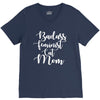 badass feminist cat mom V-Neck Tee