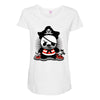 pirate panda Maternity Scoop Neck T-shirt