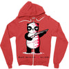 black, red and white Zipper Hoodie