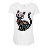 loco coco skul cat Maternity Scoop Neck T-shirt