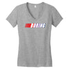 boring Women's V-Neck T-Shirt