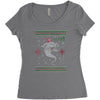 neverending christmas Women's Triblend Scoop T-shirt