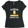 bachelor party drinking team wedding groomsmen bridal funny Women's Triblend Scoop T-shirt