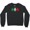bat man mexican flag mexico logo Crewneck Sweatshirt