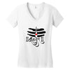 del Women's V-Neck T-Shirt