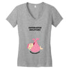 Estimated Delivery September Baby Girl Women's V-Neck T-Shirt