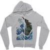 kaiju wave Zipper Hoodie