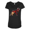 dead shepherd Maternity Scoop Neck T-shirt