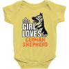 This Girl Loves Her German Shepherd Baby Onesie