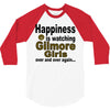happiness is watching gilmore girls 3/4 Sleeve Shirt