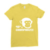 98% chimpanzee Ladies Fitted T-Shirt