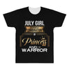 july girl is a perfect combination of princess and warrior All Over Men's T-shirt