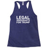 legal immigrants for trump Racerback Tank