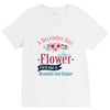 A December Girl Like A Flowers V-Neck Tee