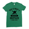 This Is What A Bad Ass Brother Looks Like Ladies Fitted T-Shirt