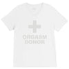 orgasm donor V-Neck Tee